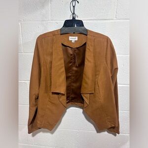 NWT Avenue vegan suede drape blazer - 14/16